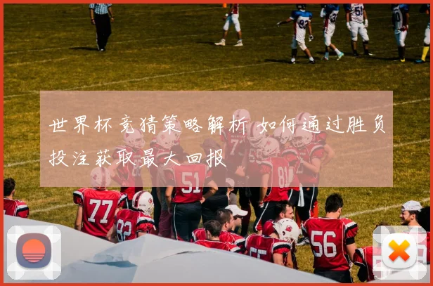 世界杯竞猜策略解析 如何通过胜负投注获取最大回报